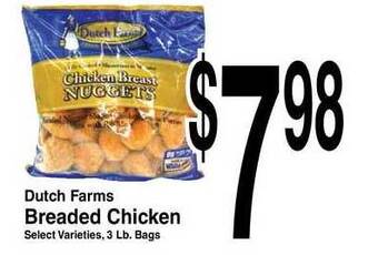 Super Saver Dutch Farms Breaded Chicken offer