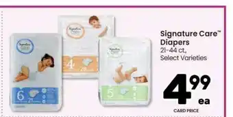 Tom Thumb Signature Care Diapers offer