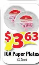 IGA Paper Plates