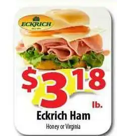 Eckrich Ham Honey Or Virginia