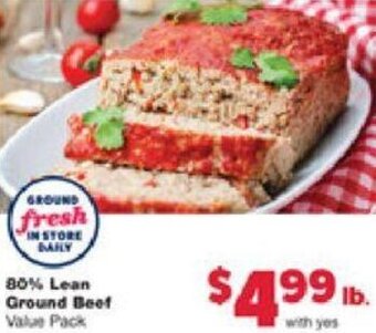Family Fare 80% Lean Ground Beef offer