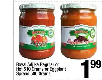 Super King Markets Royal Adjika Regular Or Hot 510 Grams Or Eggplant Spread 500 Grams offer