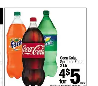 Super King Markets Coca Cola Sprite Or Fanta 2 Ltr offer