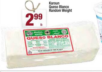Super King Markets Karoun Queso Blanco Random Weight offer
