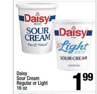 Super King Markets Daisy Sour Cream Regular Or Light 16 Oz offer