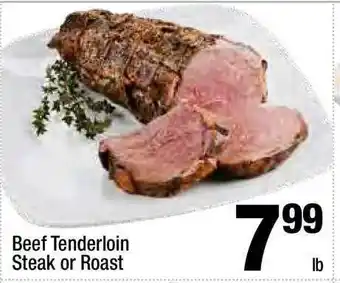 Super King Markets Beef Tenderloin Steak Or Roast offer