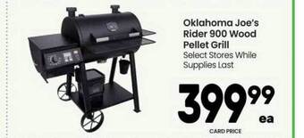 Tom Thumb Oklahoma Joe's Rider 900 Wood Pellet Grill offer