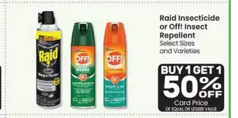 Tom Thumb Raid Insecticide Or Off! Insect Repellent offer