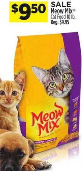 Dollar General Meow Mix Cat Food 10 Lb. offer