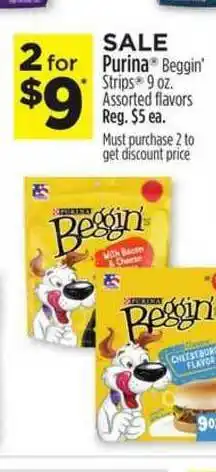 Dollar General Purina Beggin' Strips 9 Oz. Strips offer
