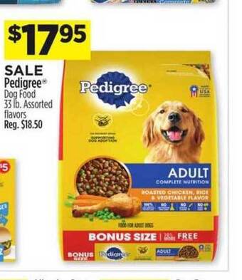 Dollar General Pedigree Dog Food offer