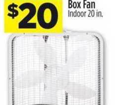 Dollar General Box Fan Indoor 20 In. offer