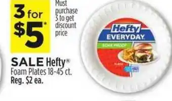 Dollar General Hefty Foam Plates 18-45 Ct. offer