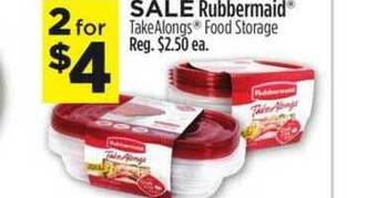 Dollar General Rubbermaid Takealongs Food Storage offer