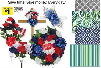 Dollar General Memorial Day Decor Or Floral offer
