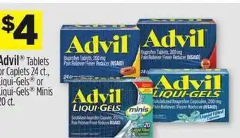 Dollar General Advil Tablets Or Caplets , Liqui-gels Or Liqui-gels Minis 20 Ct. offer