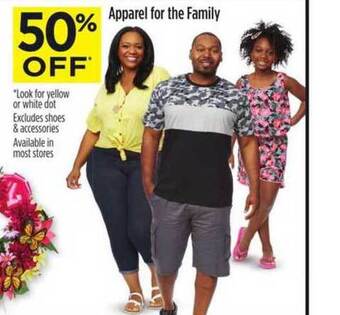 Dollar General Apparel For The Family offer