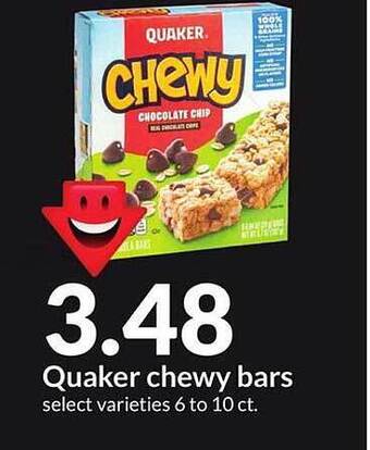 Hy-Vee Quaker Chewy Bars offer