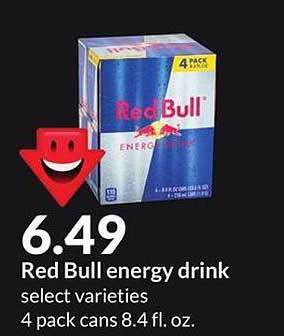 Hy-Vee Red Bull Energy Drink offer