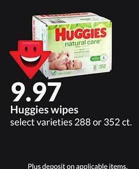 Hy-Vee Huggies Wipes offer