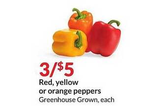 Hy-Vee Red, Yellow Or Orange Peppers offer