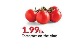 Hy-Vee Tomatoes On The Vine offer