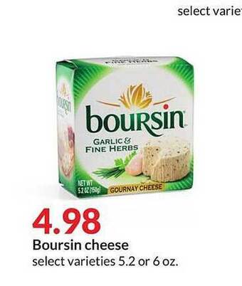 Hy-Vee Boursin Cheese offer