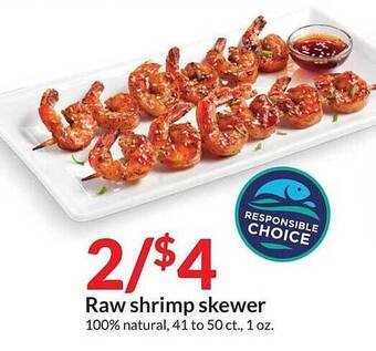 Hy-Vee Raw Shrimp Skewer offer