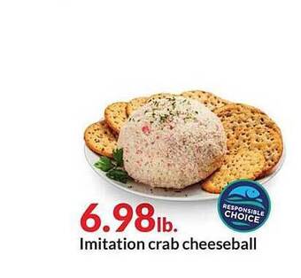 Hy-Vee Imitation Crab Cheeseball offer
