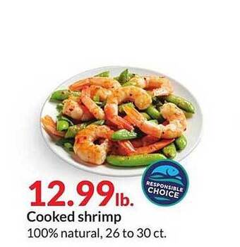 Hy-Vee Cooked Shrimp offer