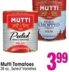 Jewel-Osco Mutti Tomatoes 28 oz. offer