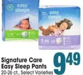 Jewel-Osco Signature Care Easy Sleep Pants 20-26 ct. offer