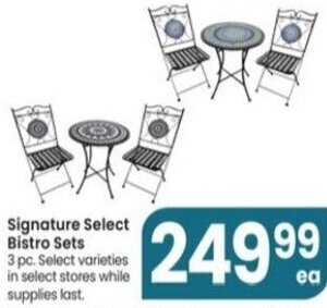 Jewel-Osco Signature Select Bistro Sets offer