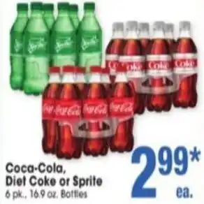 Jewel-Osco Coca-Cola, Diet Coke or Sprite 16.9 oz offer