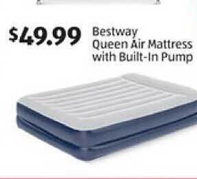 Aldi Bestway Queen Air Mattress With Built-in Pump offer