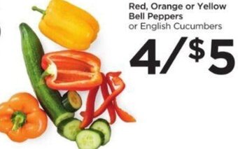 Food 4 Less Red, Orange or Yellow Bell Peppers offer