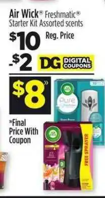 Dollar General Air Wick Freshmatic Starter Kit Assorted Scents offer