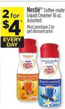 Dollar General Nestle Coffee-mate Liquid Creamer offer
