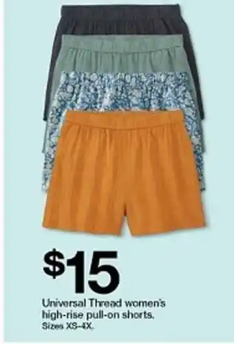 Target Universal Thread Women's High-rise Pull-on Shorts offer