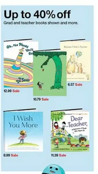 Target Up To 40% Off Grad And Teacher Books Shown And More offer