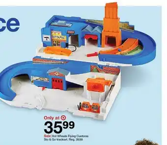 Target Hot Wheels Flying Customs Sto & Go Trackset offer
