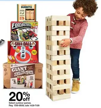 Target Outdoor Games offer