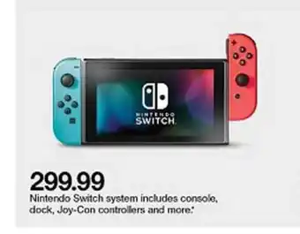 Target Nintendo Switch System Includes Console, Dock, Joy-con Controllers offer