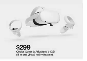 Oculus Quest 2: Advanced 64Gb All-in-one Virtual Reality Headset