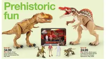 Target Jurassic World Camp Cretaceous Epic Roarin' Tyrannosaurus Rex, Reg. 39.99 , Jurassic World Legacy Collection Isla Nublar Esca offer