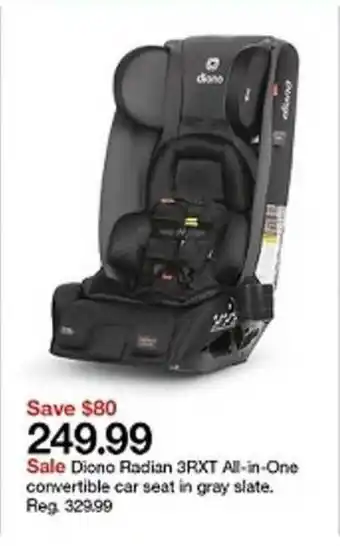 Target Diono Radian 3RXT All-in-one Convertible Car Seat In Gray Slate offer
