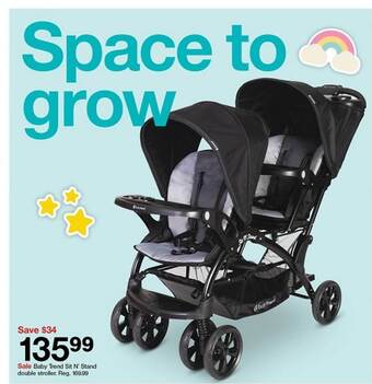 Target Baby Trend Sit N' Stand Double Stroller offer