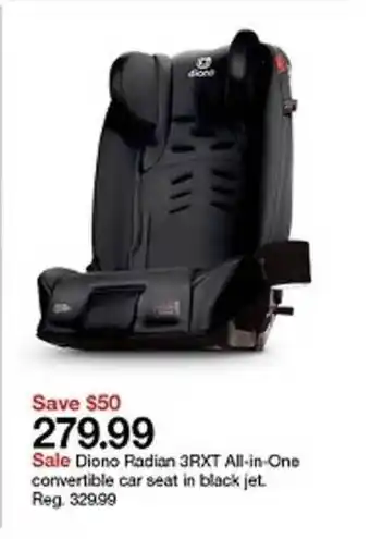 Target Diono Radian 3RXT All-in-one Convertible Car Seat In Black Jet offer