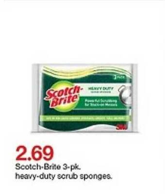 Target Scotch-brite 3-pk. Heavy-duty Scrub Sponges offer