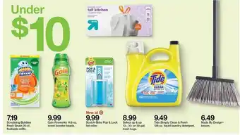Target Scrubbing Bubbles Fresh Brush 20-ct. Flushable Refills , Gain Fireworks 14.8-oz. Scent Booster Beads , Scotch-brite Pop & Loc offer
